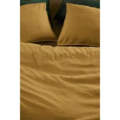 At Home By Beddinghouse Dekbedovertrek Easy - Oker - 140x200/220 Cm -Kwaliteit Geselecteerde Dekbedovertrekkenwinkel 81027790 0300