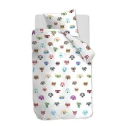 Ambiante Dekbedovertrek In Your Face - Multikleur - 140x200/220 Cm