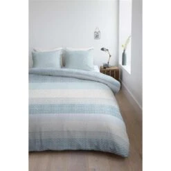 Ambiante Dekbedovertrek Laine - Blauw - 240x200/220 Cm -Kwaliteit Geselecteerde Dekbedovertrekkenwinkel 81027870 0100