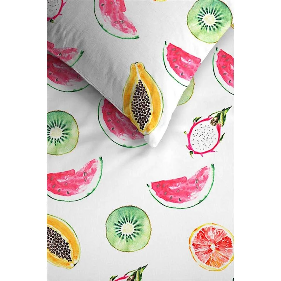 Ambiante Dekbedovertrek Tutti Frutti - Multikleur - 260x200/220 Cm 4 Ambiante Dekbedovertrek Tutti Frutti - Multikleur - 260x200/220 Cm - Afbeelding 2